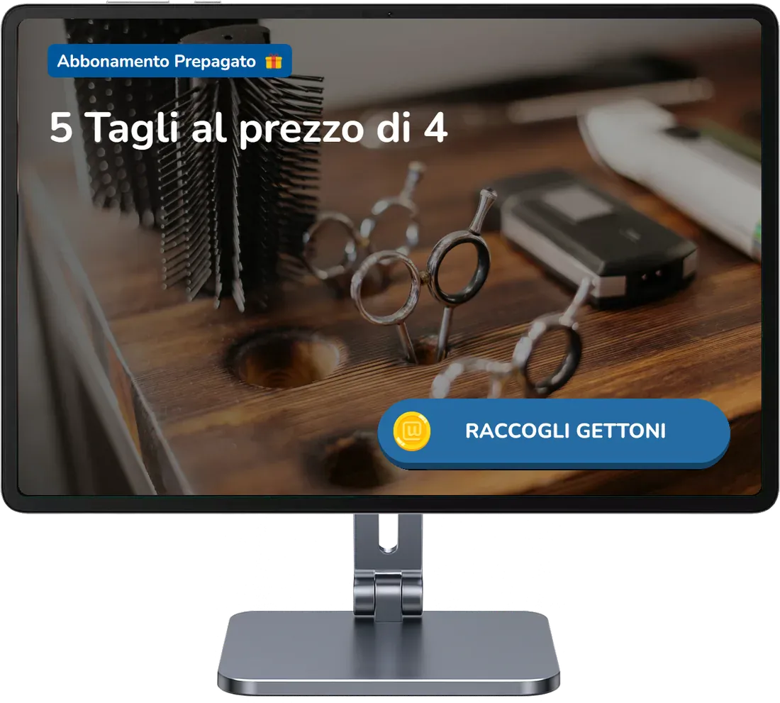 Il Chiosco Unipiazza con la copertina dell’Abbonamento Prepagato «5 Tagli al prezzo di 4»